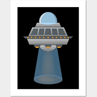 UFO design artwork Posters and Art